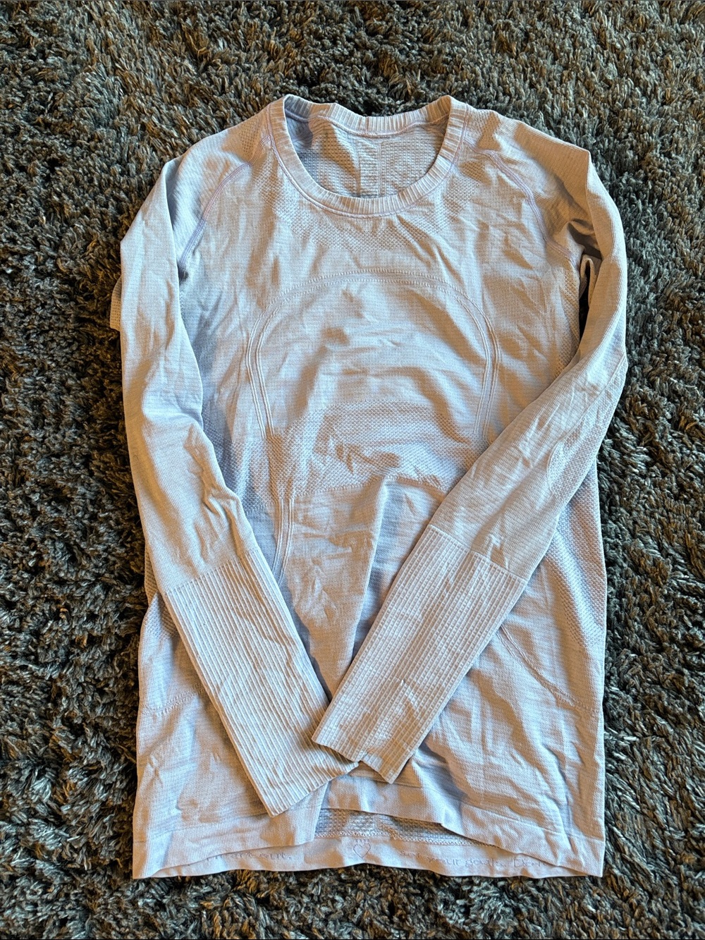 lululemon athletica Light lavender Long Sleeve Crew